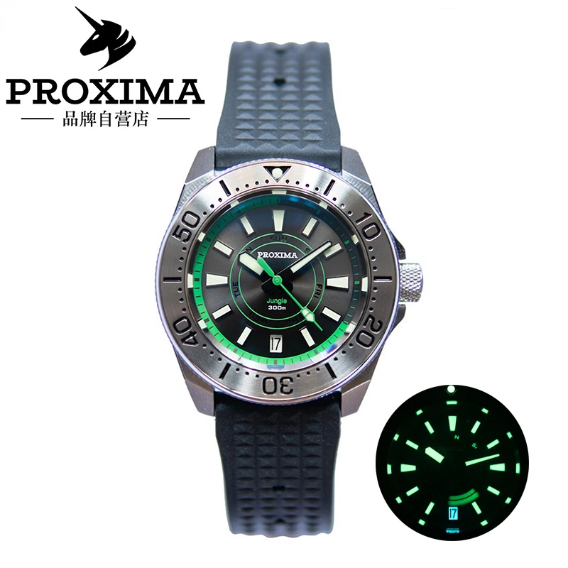 

Proxima PX1688-Jungle Stainless Samurai Men Watch For Automatic Mechanic Watches NH36 Movement Day-date Dial Orologio da uomo