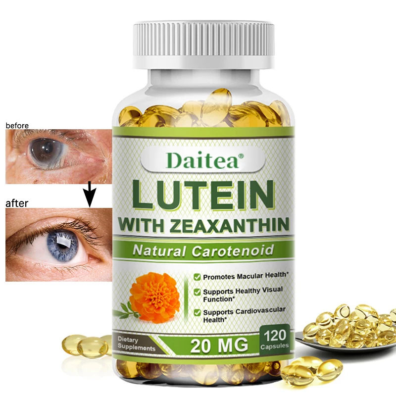 

Lutein capsules for anti-aging and oxidation, eye stress relief, blue light protection, macular health and vision protection