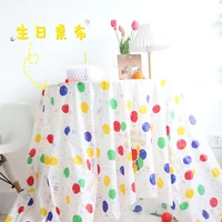 colorful balloons birthday party disposable tablecloth boys girls baby shower photo props party layout decoration table dress up
