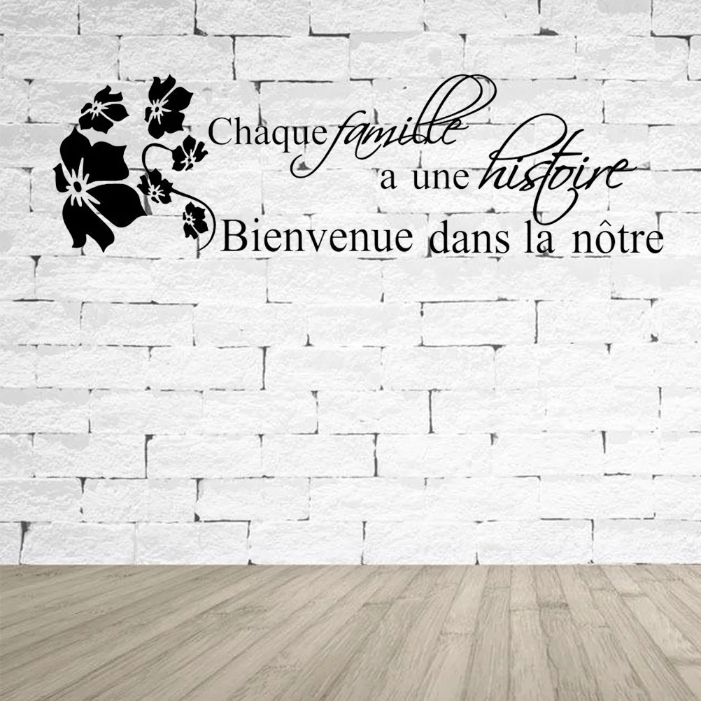 

Wall Sticker Stickers Decal Removable Encouragement Mural Decals Words Bedroom Decor Adhesive Quotes Love French Motivational