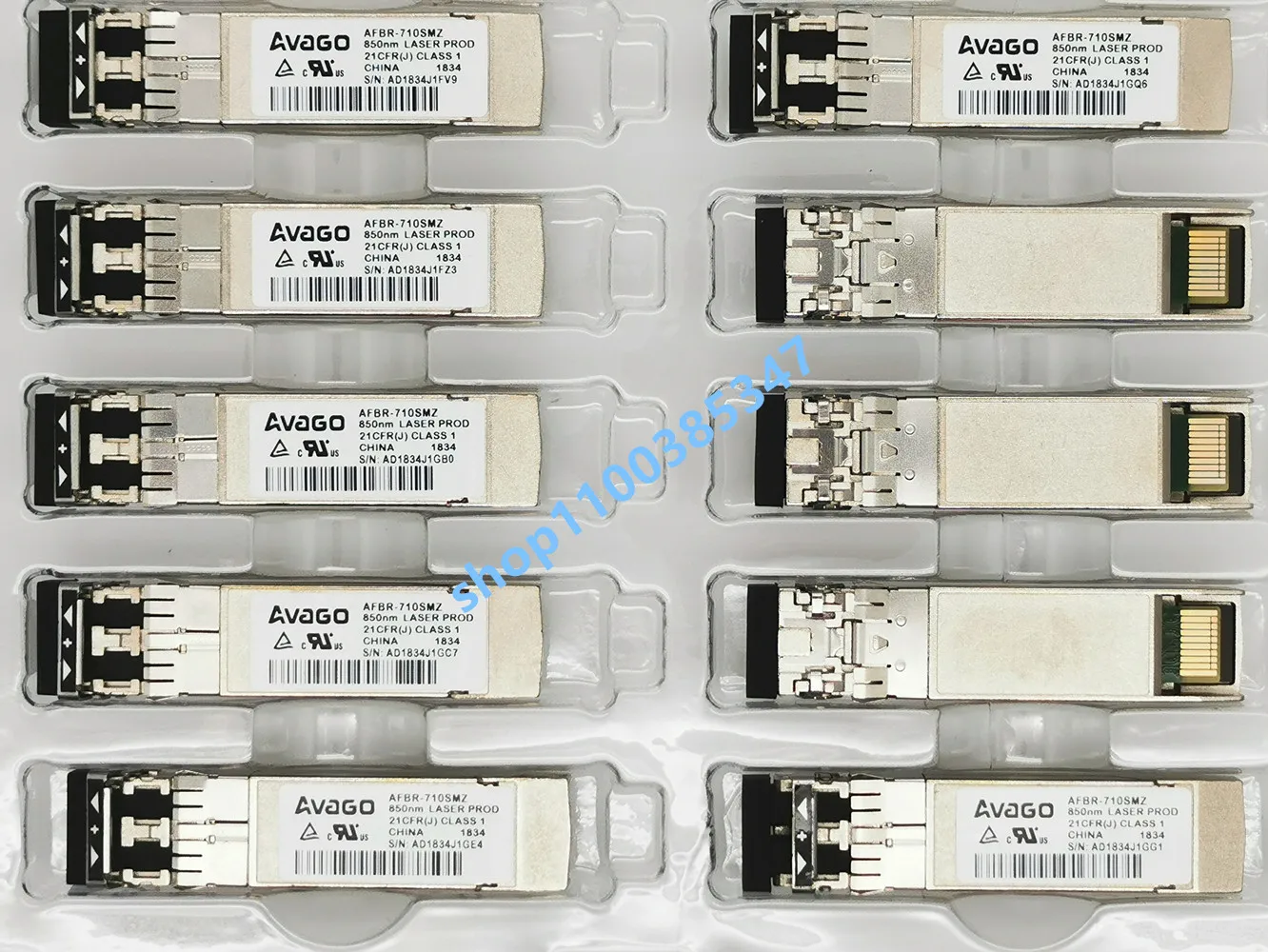 AVAGO AFBR-710SMZ/10g lc-lc sfp 850nm/avago sfp fiber switch/10g adapter general purpose fiber/network card sfp