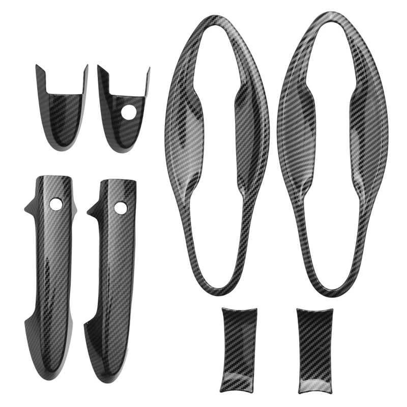 

Car Front Door Handles Cover Trim Carbon Fiber Door Handle Bowl For Honda HRV HR-V Vezel 2014-2017 Car Exterior Styling