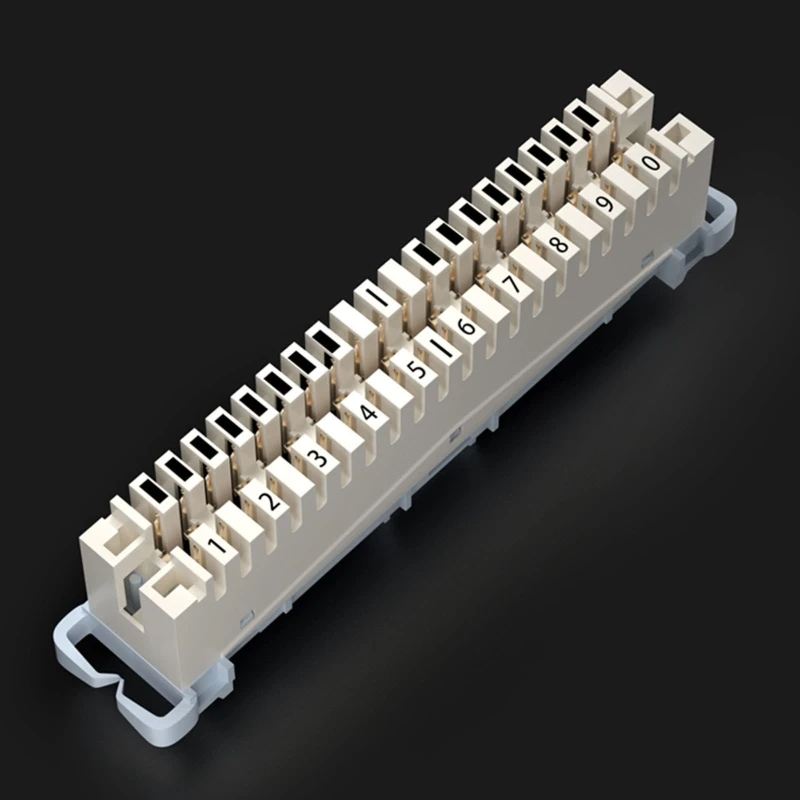 

Rack 10 Pairs Telephone Patch Panel krone Voice Module Distribution Frame for 19