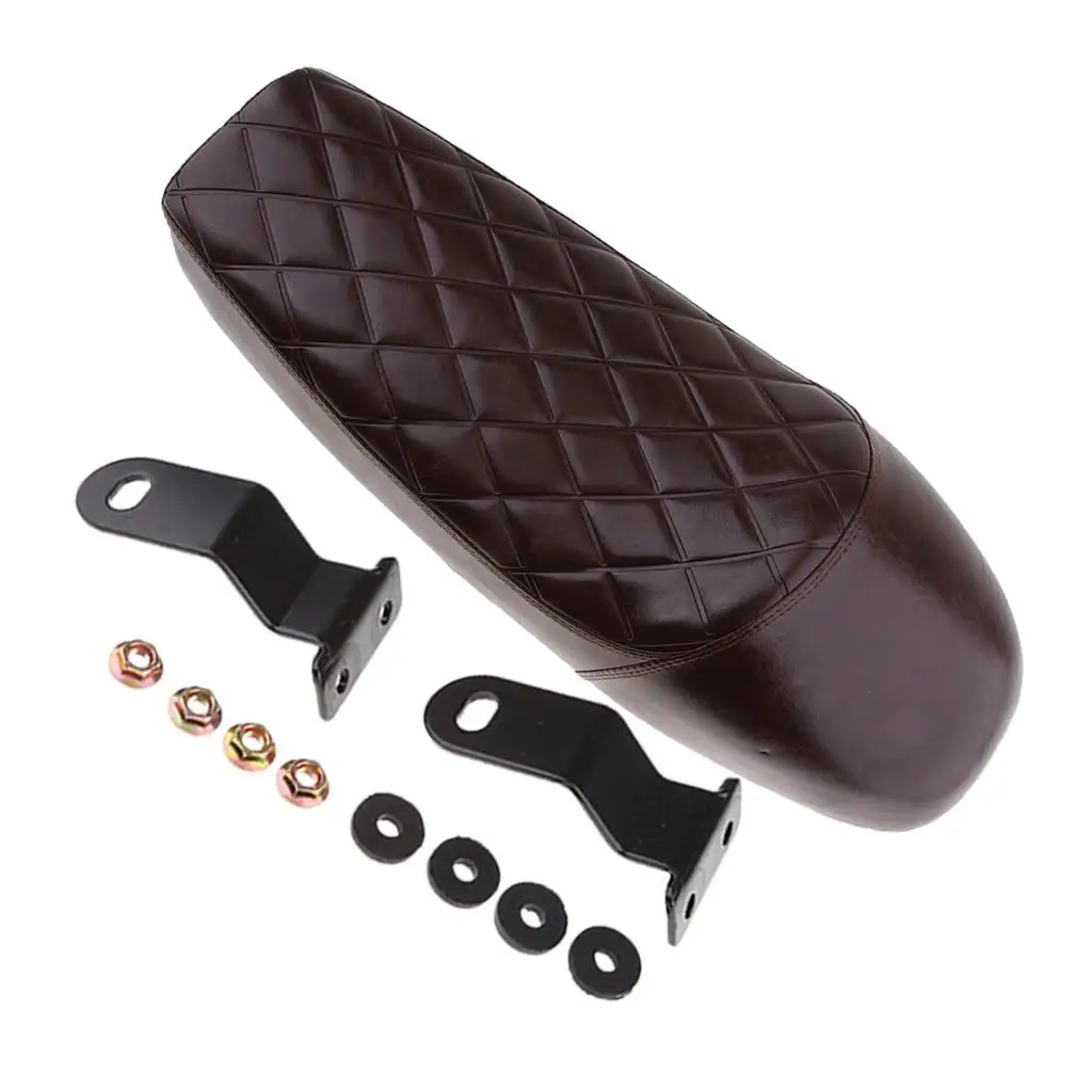 

Brown Hump Vintage Cafe Racer Seat Saddle For Motorcycle Motorbike