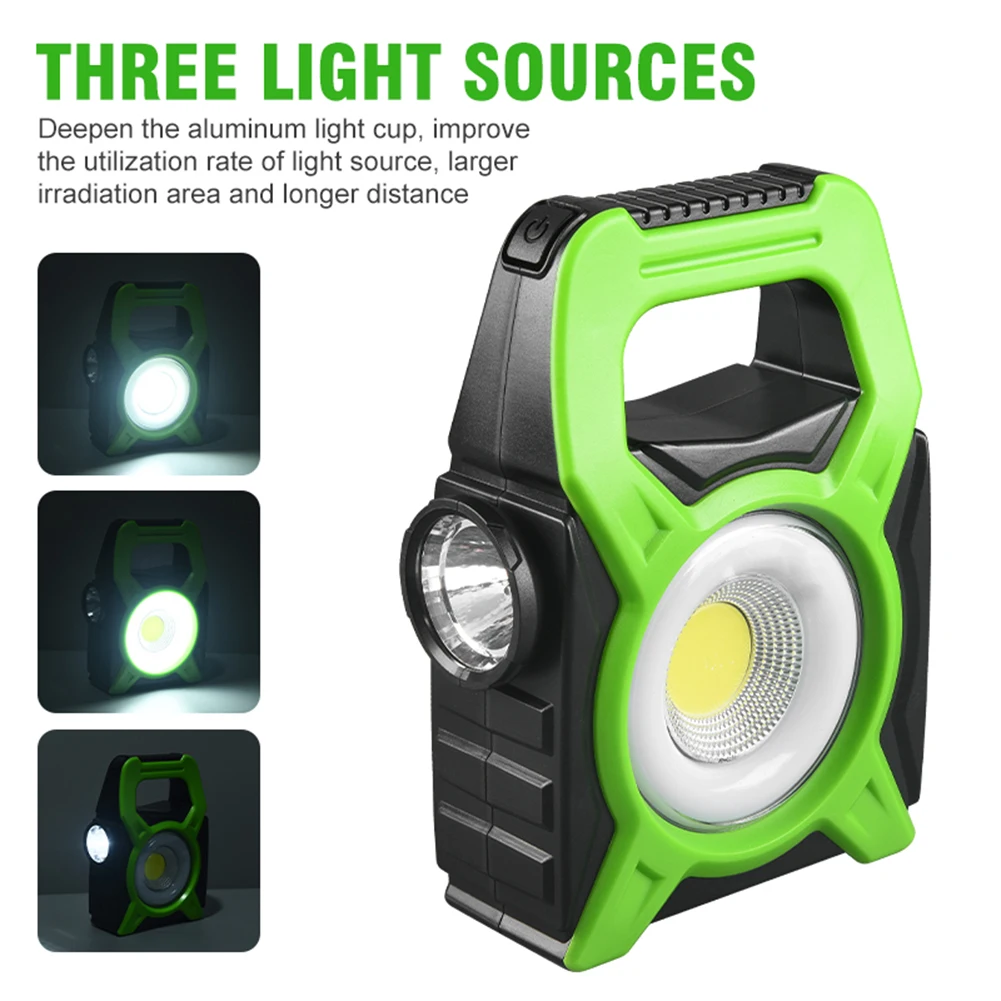 

Перезаряжаемый светодиодный фонарик на солнечной батарее, водонепроницаемый тактический фонафонарь COB, лампочки, фонарик для кемпинга, экс...