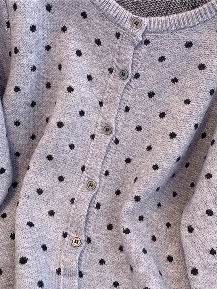 Женский серый кардиган свитер в стиле Харадзюку вязаные свитера с длинным