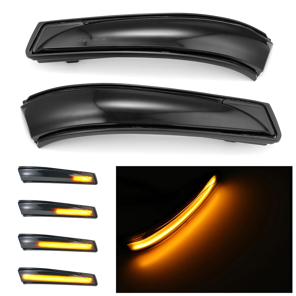 

2 шт. светодиодные боковые крылья, динамический поворотный сигнал, световой индикатор для зеркала заднего вида для Hyundai Elantra Avante MK5 MD UD Veloster i30 ...