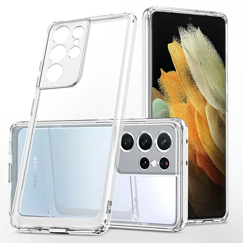 

Luxury Shockproof Silicone Clear Case For Samsung Galaxy S22 Soft TPU Phone Back Cover For Samsung Galaxy S22 Plus / Ultra Case