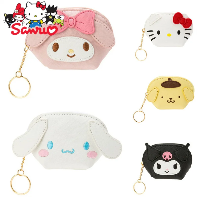 

Sanrio Melody Kuromi Hello Kitty Cinnamoroll почтовый мультяшный мини-кошелек, кошелек для монет, свободный кошелек для хранения денег, брелок для ключей