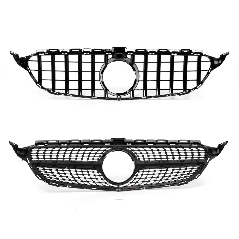

auto parts Front Bumper Honeycomb Grille Grill Mesh For Benz C Class W205 ABS