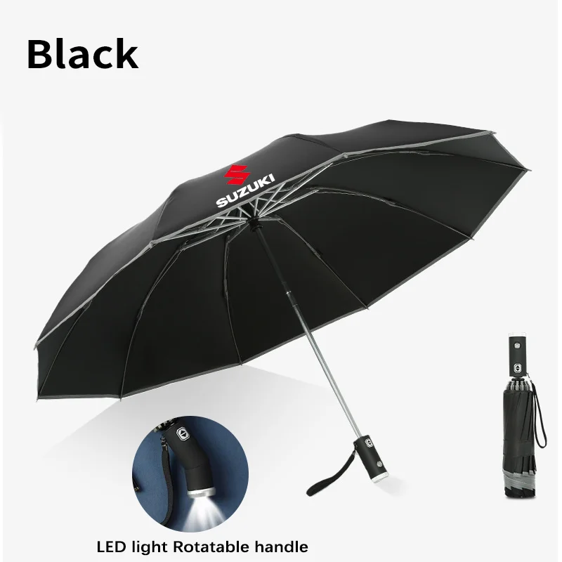 Автомобильный светодиодный светильник, автоматический складной ветрозащитный зонт от солнца для Suzuki S-Cross Swift SX4 Vitara Jimny Grand-Vitara Ciaz Celerio