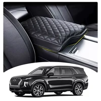 lfotpp car armrest box cover for palisade 2020 2021 central control container pad auto interior protection palisade accessories