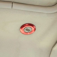 1 pcs car roof microphone decorative ring car styling aluminum alloy redsilver for hummer h2 2003 2007 car interior accessories