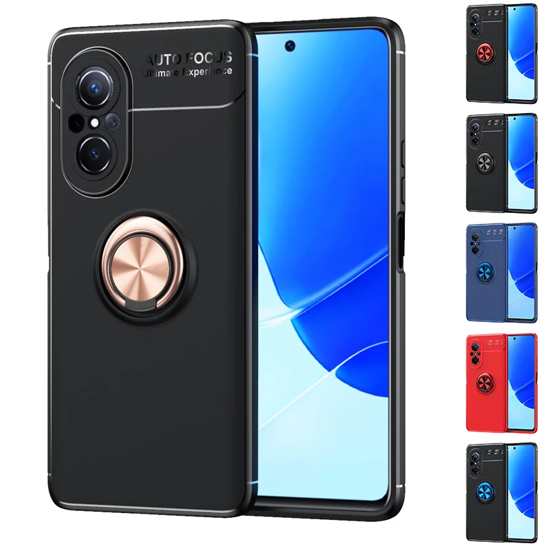 For Cover Huawei Nova 9 SE Case For Huawei Nova 9 SE Capas Shockproof TPU Ring Magnetic Holder For Cover Huawei Nova 9 SE Fundas