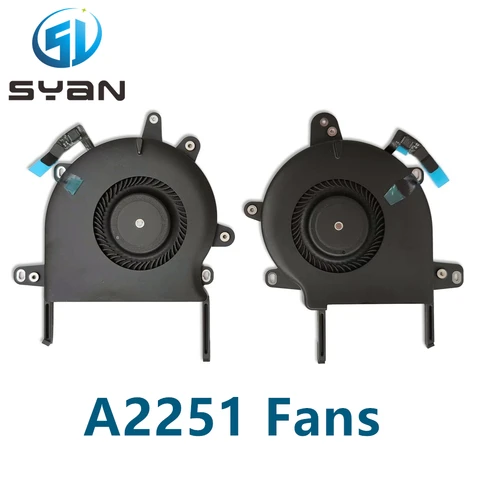 Оригинальный вентилятор SYan A2251 для процессора Macbook Pro Retina, 13,3 дюйма, охлаждающий вентилятор, двойной вентилятор, 2020 год