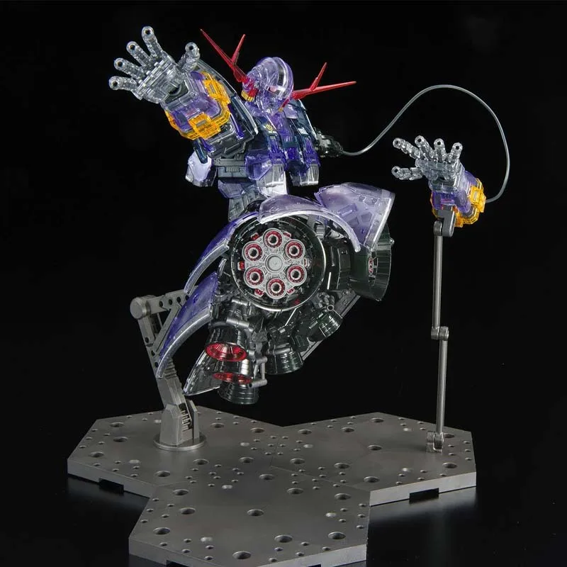 Фото Эксклюзивная коллекционная сборная модель Bandai THE GUNDAM BASE RG 1/144 MSN-02 Zeong [Clear Color] — аниме-фигурка, игрушка, подарок на Рождество №5