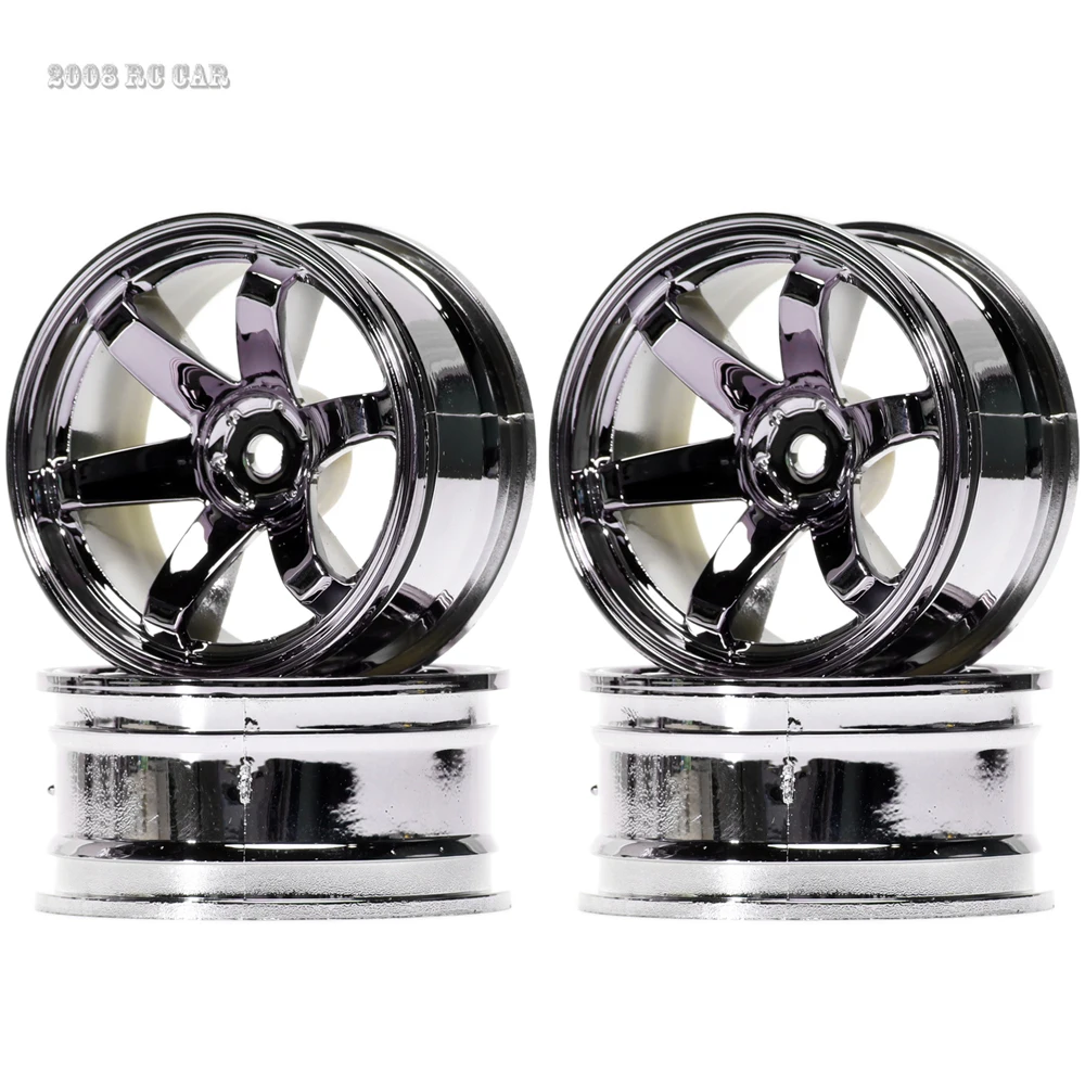 

4Pcs Plastic Wheels Rim Hub For RC 1:10 HSP Traxxas Tamiya HPI On-Road Drifting