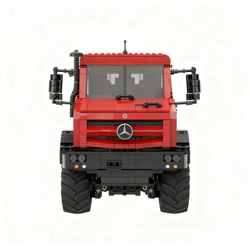 Фото 2107 деталей MOC Technical Expert Builder RED Mercedes Unimog U5023 Модульные Насадки Control+ Модель Строительных Блоков №2