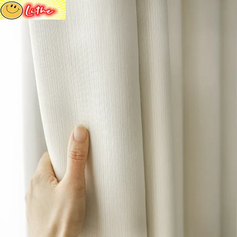 

Modern Elegant Solid Color Window Treatment Curtains Thermal Insulated Blackout Curtain Drape for Living Room Hall Bedroom Voile