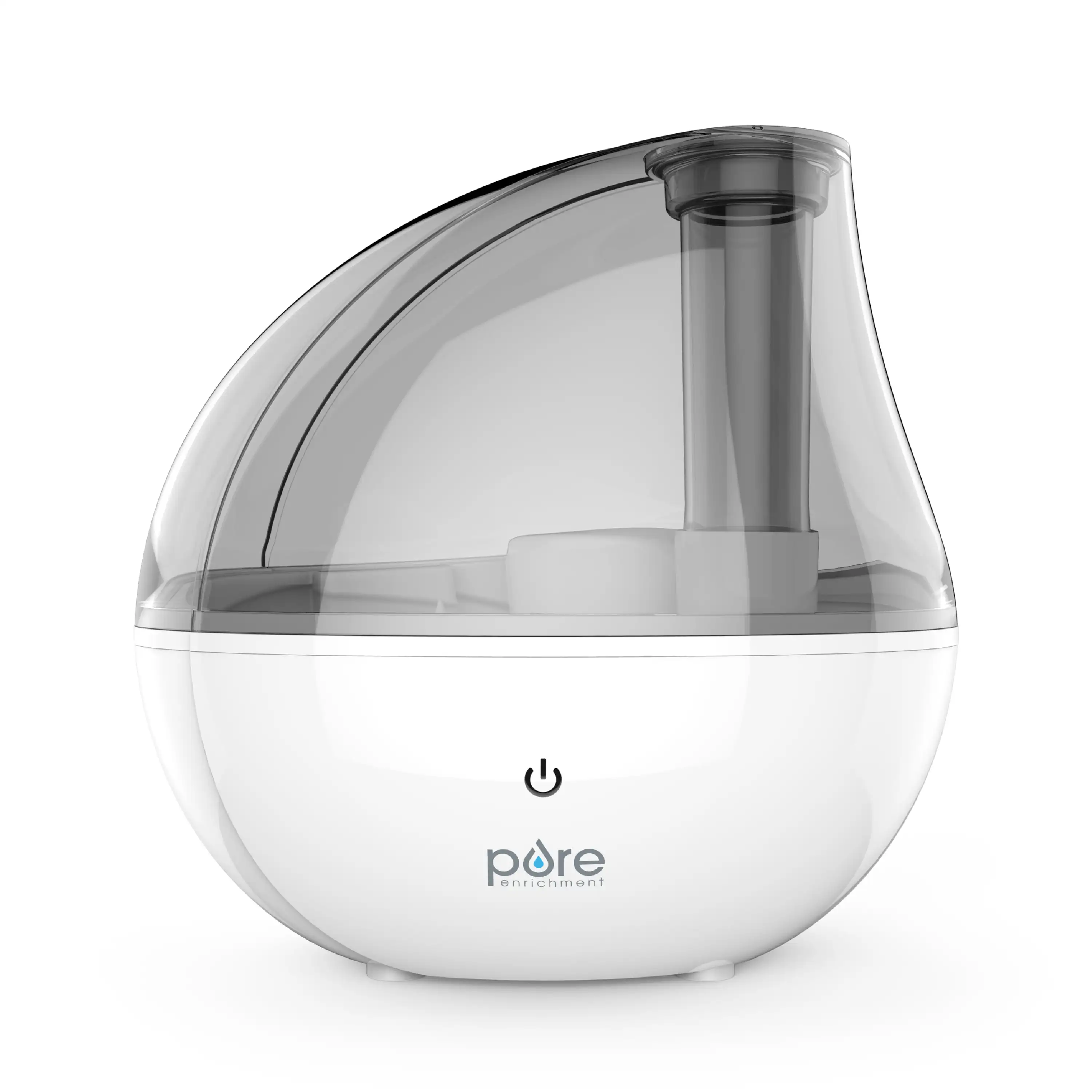

® MistAire™ Silver Ultrasonic Cool Mist Humidifier - Lasts Up to 25 Hours, Whisper-Quiet Overnight Operation, 360° Mist Nozz
