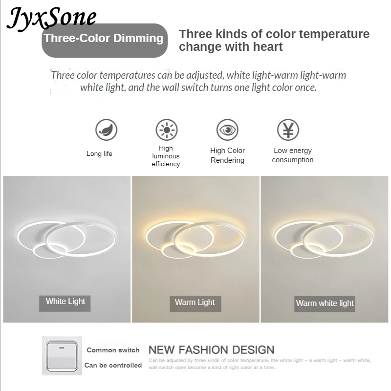 $41.96 Modern Nordic Led Ceiling Lights for Living Room Decorative Home Study Bedroom Bathroom Kitchen Dining Room Indoor Lighting Lamp