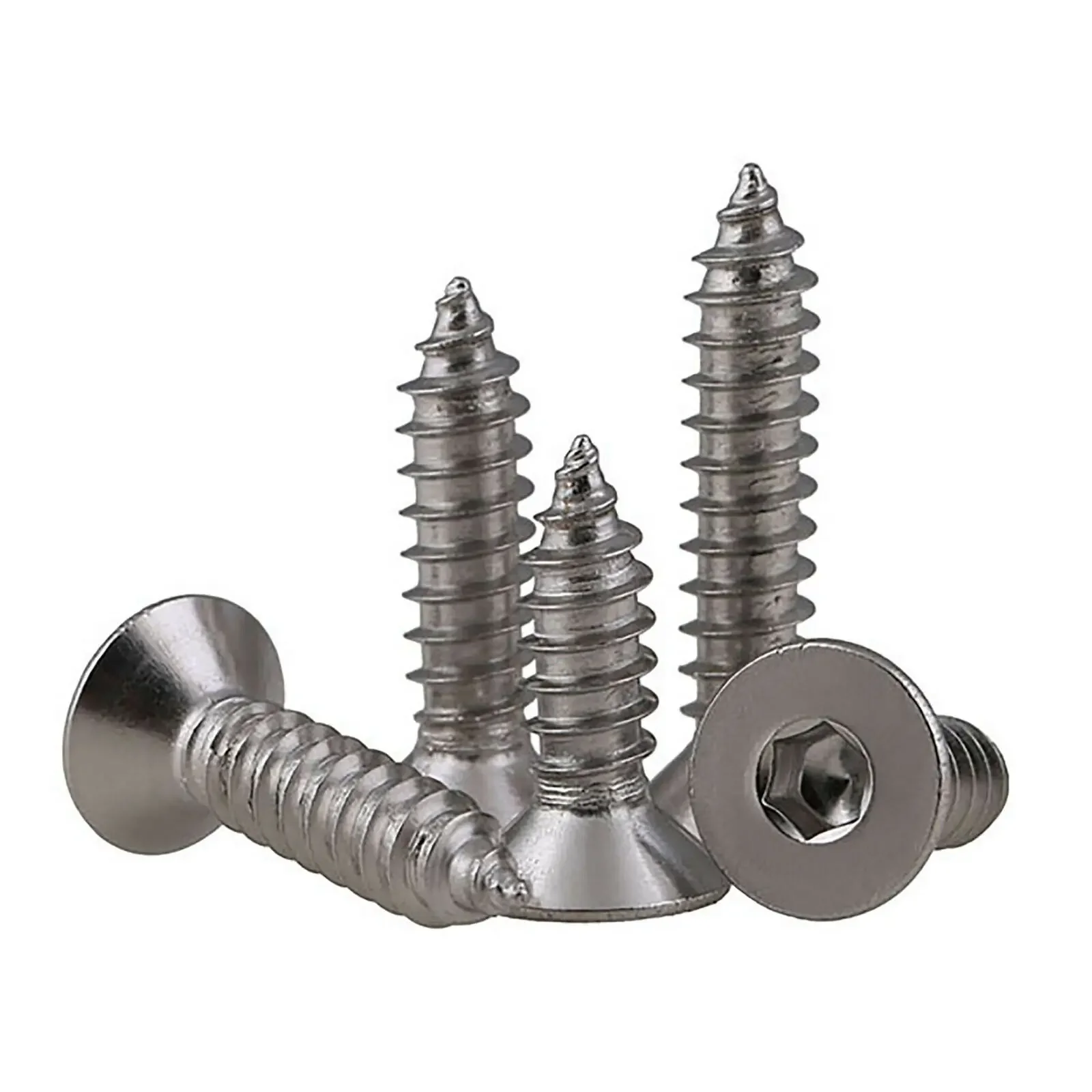 

Саморезы M3 M4 M5 M6 из нержавеющей стали DIN7991 с шестигранной головкой, с потайной головкой и шестигранной головкой, 304