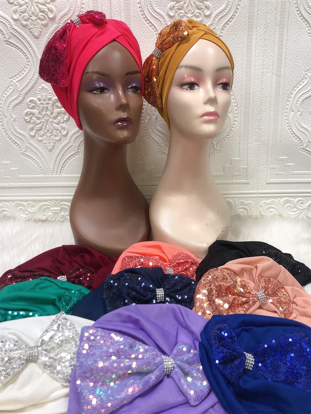 Фонарь бесплатная доставка тюрбан Женская кепка головные уборы в африканском