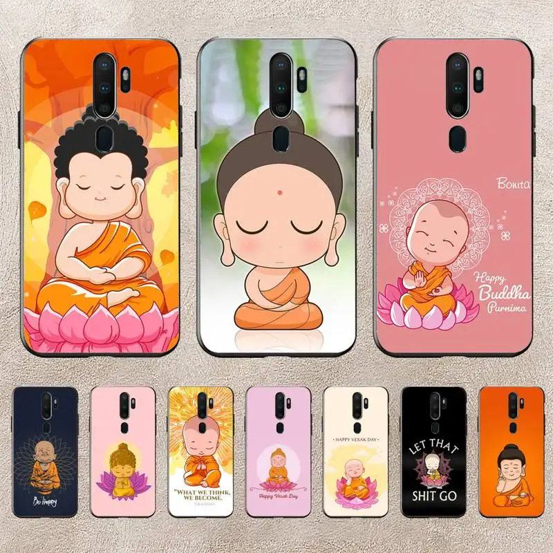 

Be Happy Little Buddha Art Phone Case For Redmi 9A 8A 6A Note 9 8 10 11S 8T Pro K20 K30 K40 Pro PocoF3 Note11 5G Case