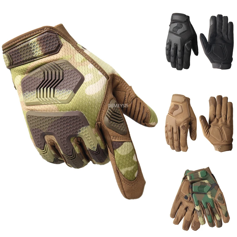 

Outdoor Hunting Gloves Non-slip Hiking Climbing Sports Gloves Military Airsoft Paintball Tactical Combat Full Finger Gloves