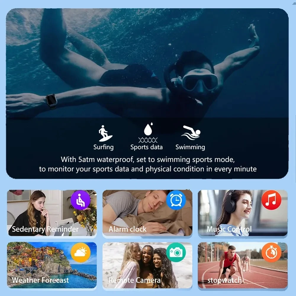 Водонепроницаемые смарт-часы LUCKYSTART 1 71 дюйма цвет в ассортименте