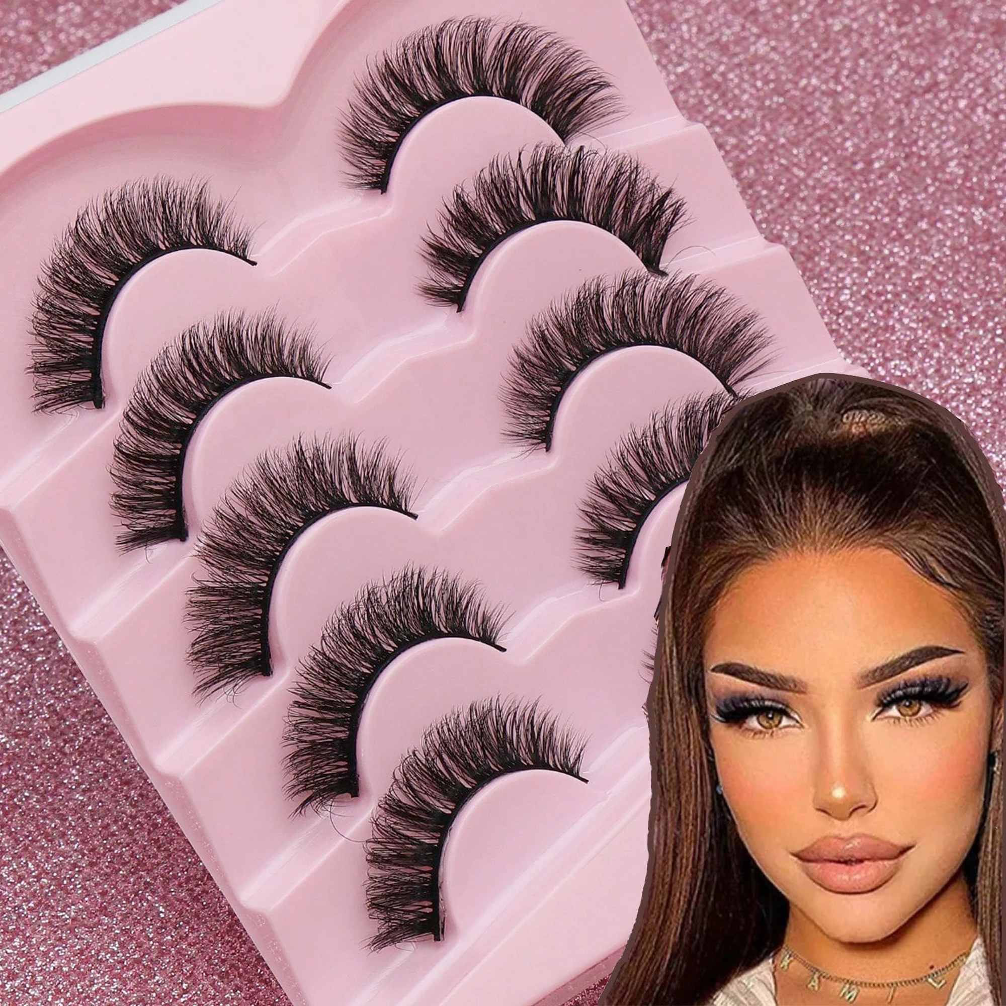 Накладные ресницы кошачий глаз