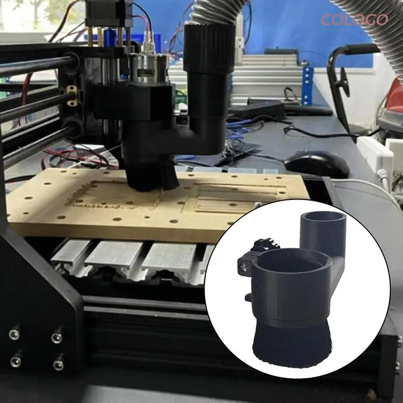 52mm /65mm/80mm Brush Vacuum Cleaner Engraving Machine Dust Collector Cover for CNC Router Milling 775 300W 500W Spindle D0LD - купить по