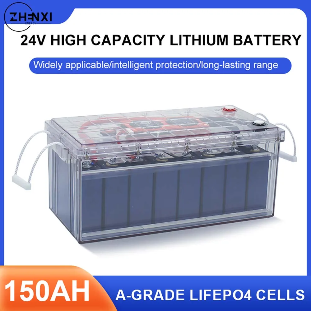

LiFePO4 12V 300Ah 3600Wh Battery Pack 6000+ Cycle 8S 25.6V BMS 200Ah 300Ah 100% Full Capacity RV Cart Boat Solar Lithium Battery