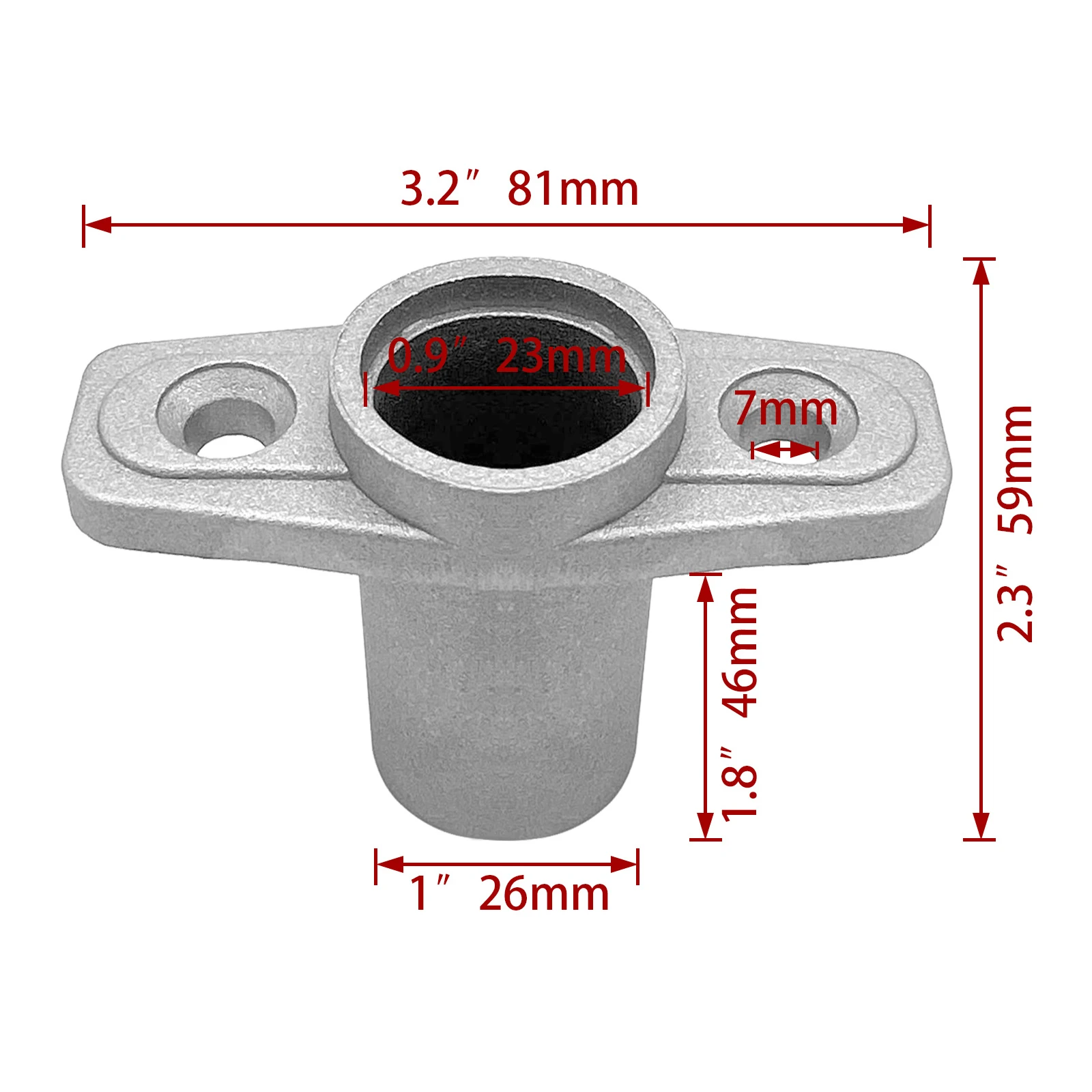 

For Boats Yachts Propeller Bracket Aluminum Oar Rack Corrosion Resistance Unrivaled Durability 81mmx59mm Aluminum Durable