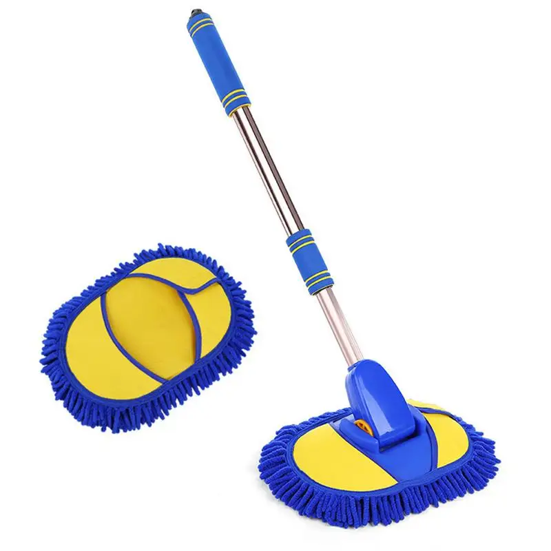 

Car Wash Mop Durable Car Wash Brush Mop Mitt With Strong Handle Scratch Cleaning Tool For Car Truck RV & Bus