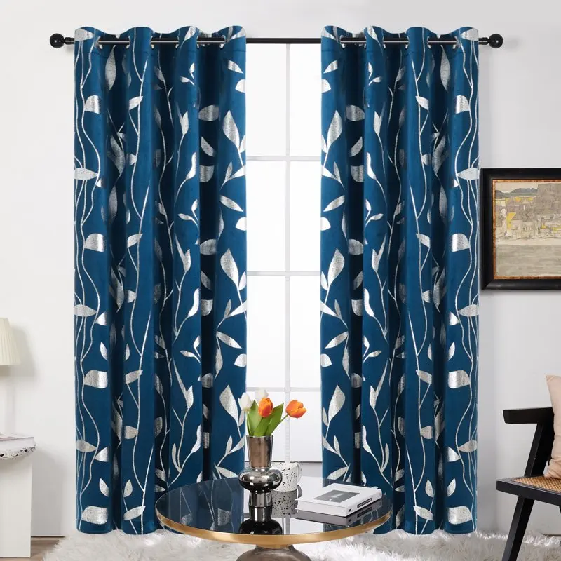 

Velvet Curtains - 2 Panels Luxury Bedroom Curtains & Drapes Thermal Insulated Curtains, 52"x 84"