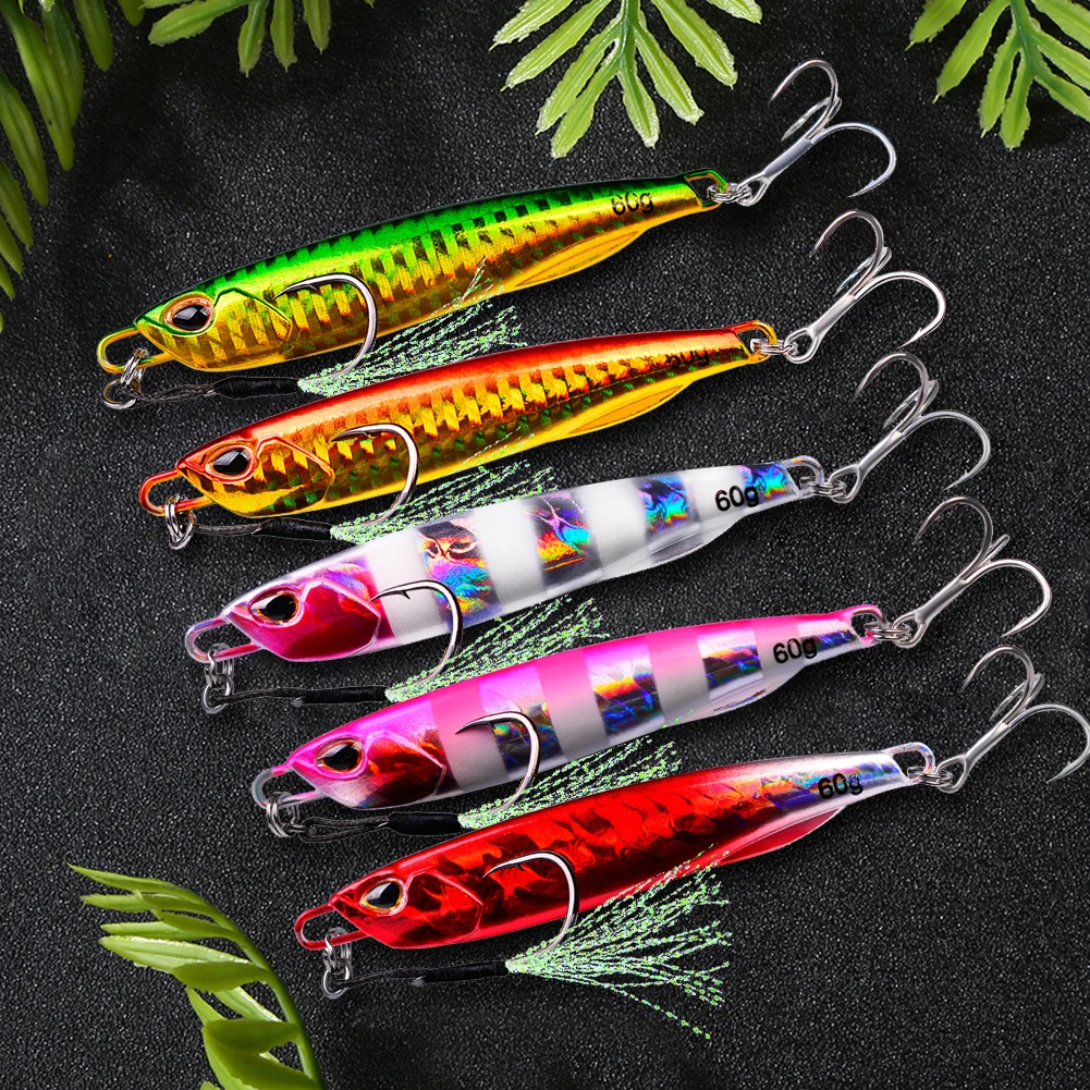 

Luminous Artificial Lures Realistic Fishing Bait Simulation with Squid Hook Artificial Fishing Bait Fishing Lure for Fishing