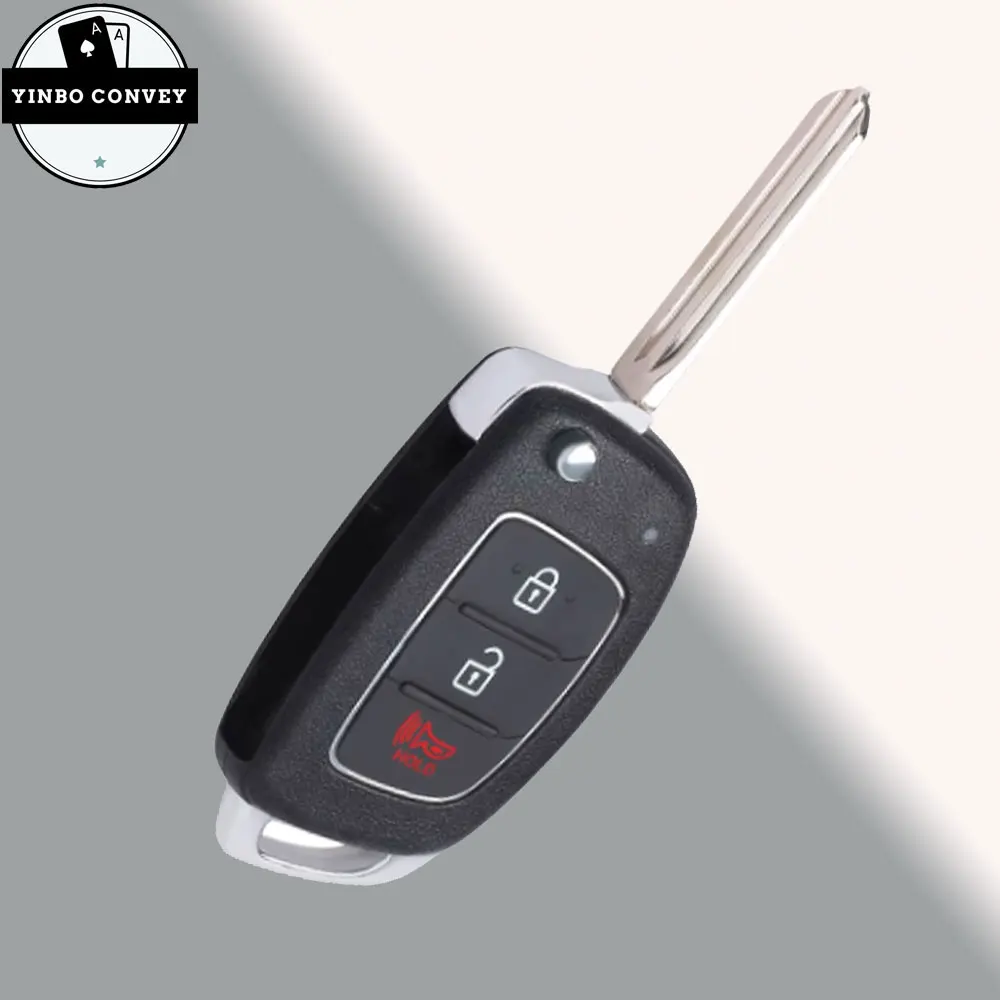 YINBO-3/4-кнопочный корпус дистанционного ключа для Hyundai HB20 I10/I20/30/45 IX35/45 Mistra Accent I40 Solaris