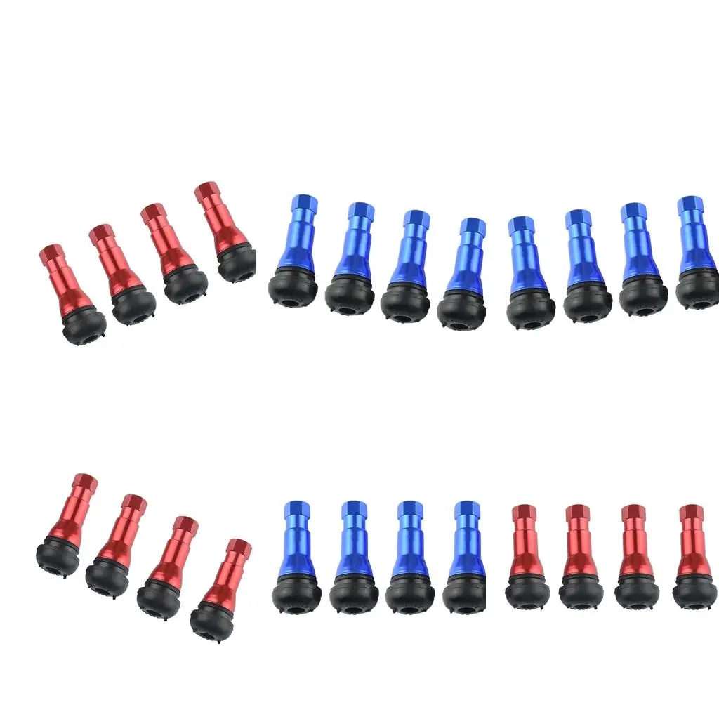 

2x TR413 46mm Wheel Rim Tire Valve Stem Car Truck Vehicle Red+Blue