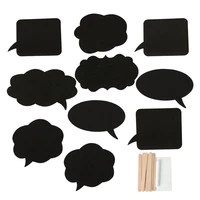 10 pcs writing black cardboard with chalk wedding wedding photo props net red funny paper beard message card decoration