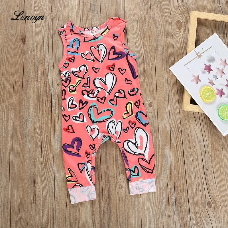 

Girl Jumpsuits 0-24M Newborn Infant Baby Girl Outfit Clothes Romper Jumpsuit Floral Print Orang Pink Color Children Clothes