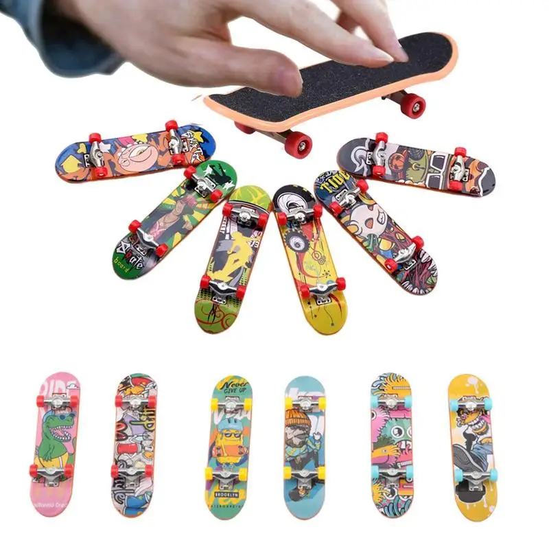 

Набор пальцевых скейтбордов пальцевые скейтборды для детей 12 шт. мини скейтборд Фингерборды пальцевые игрушки подарки для детей пальцевые
