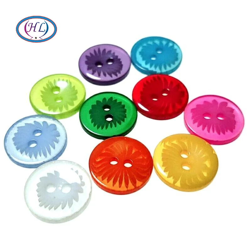 

HL 100/200pcs/lot 13MM Mix Colors 2 Holes Plastic Buttons Apparel Sewing Accessories DIY Scrapbooking