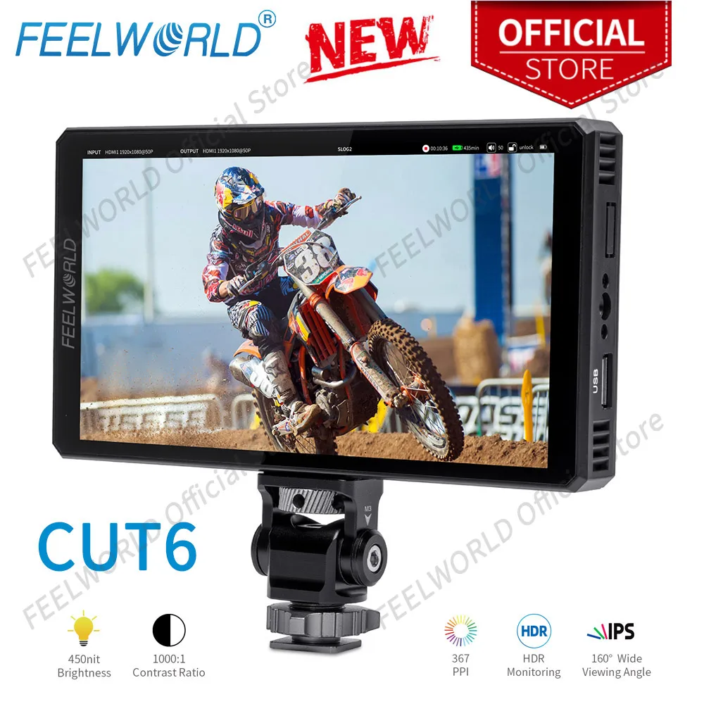 Hdr Fhd Ips 4k Hdmi 3d Lut With Waveform  Recording For Gimb