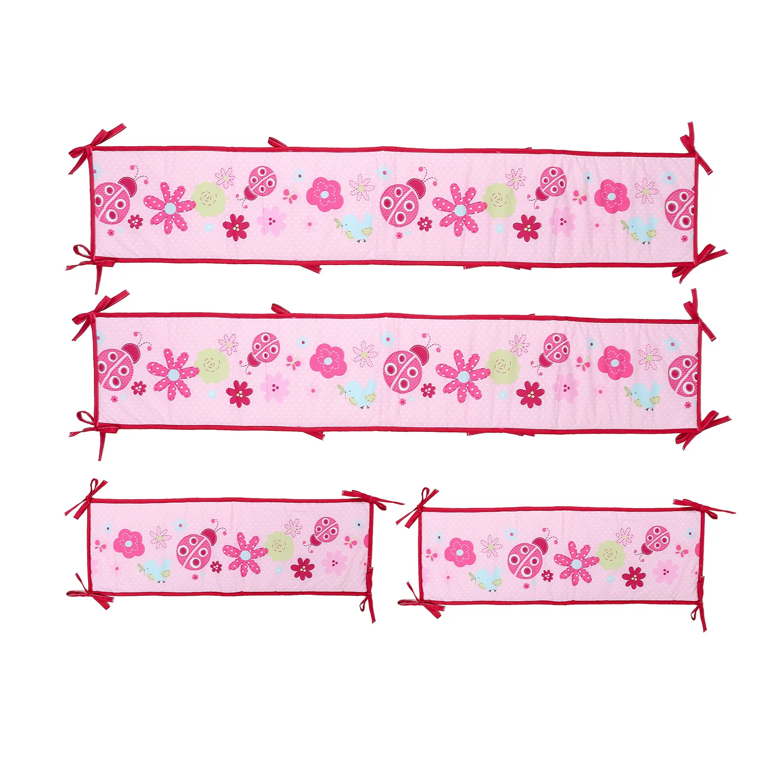 

4pcs/set Baby Crib Bumper Set Newborn Cotton Printed Cot Bumpers In Crib Infant Protector For Baby Boy Girl Boy Washable