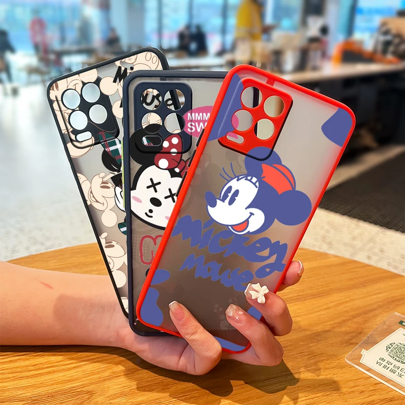 

Minnie Mouse Disney Cute For OPPO Realme Narzo 50i 50A XT X7 GT Neo2 C21Y C3 8 8i 7 7i 6 5 Pro Frosted Translucent Phone Case