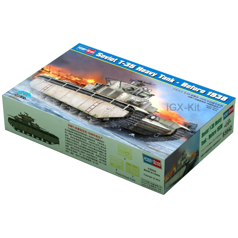 Hobbyboss 83842 Масштаб 1/35 до 125 советский T35 T-35 ранний тяжелый танк хобби ремесленная