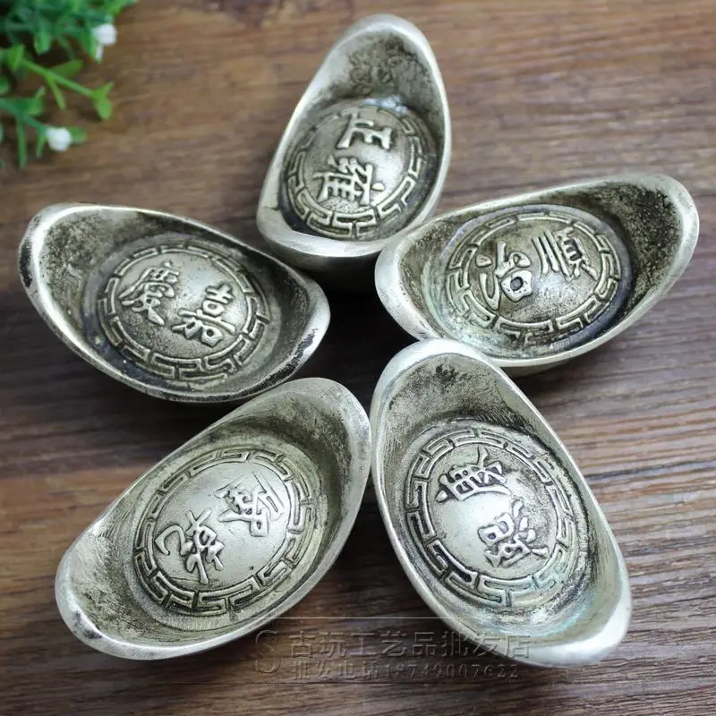 Античная коллекция оптовая продажа белый медный слиток серебряный брусок кирпич