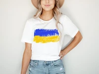 2022 women casual harajuku fashion t shirt ukraine print loose o neck short sleeve summer new tee shirt