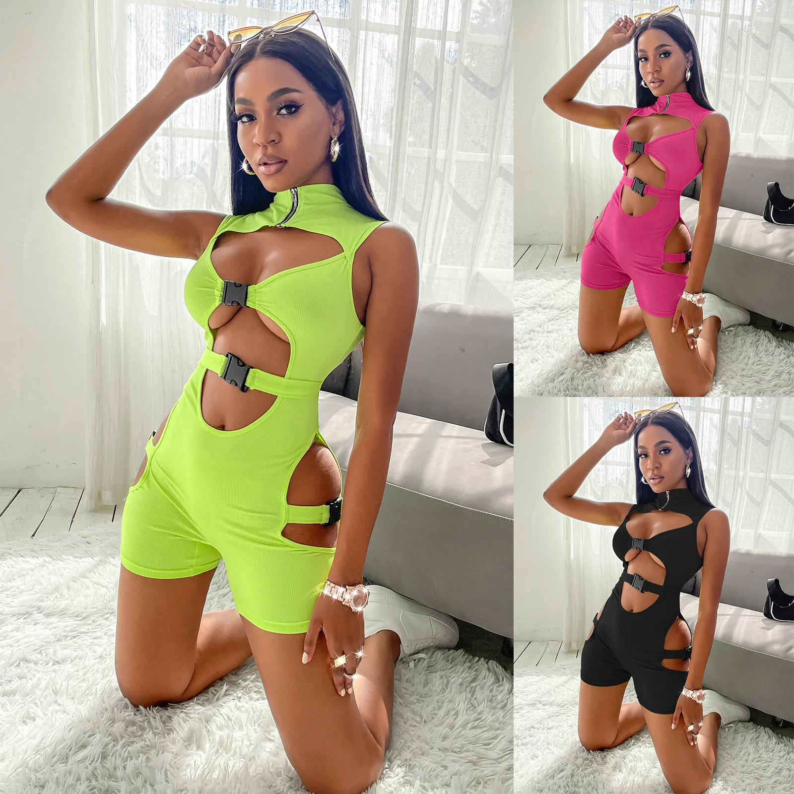 Jumpsuit show thin women's wear 2022 summer clothes new sexy outfit Jumpsuit